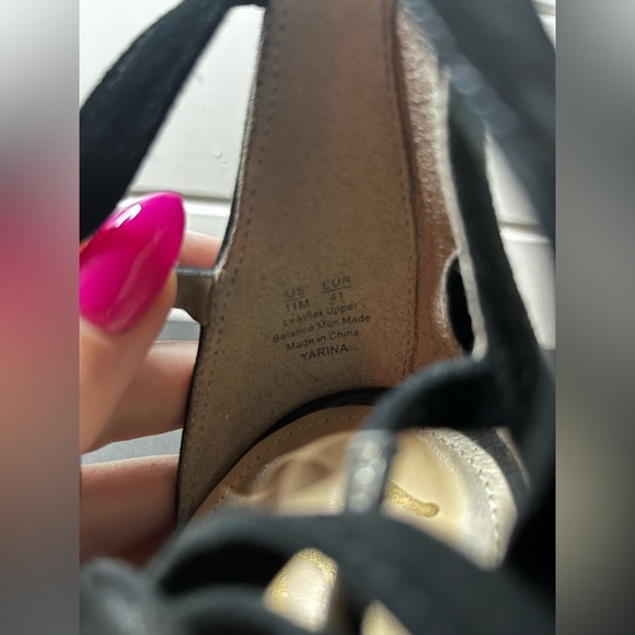 Sam Edelman Yarina strappy heels - chunky heel, suede, open toe, straps, 11 - Picture 7 of 8